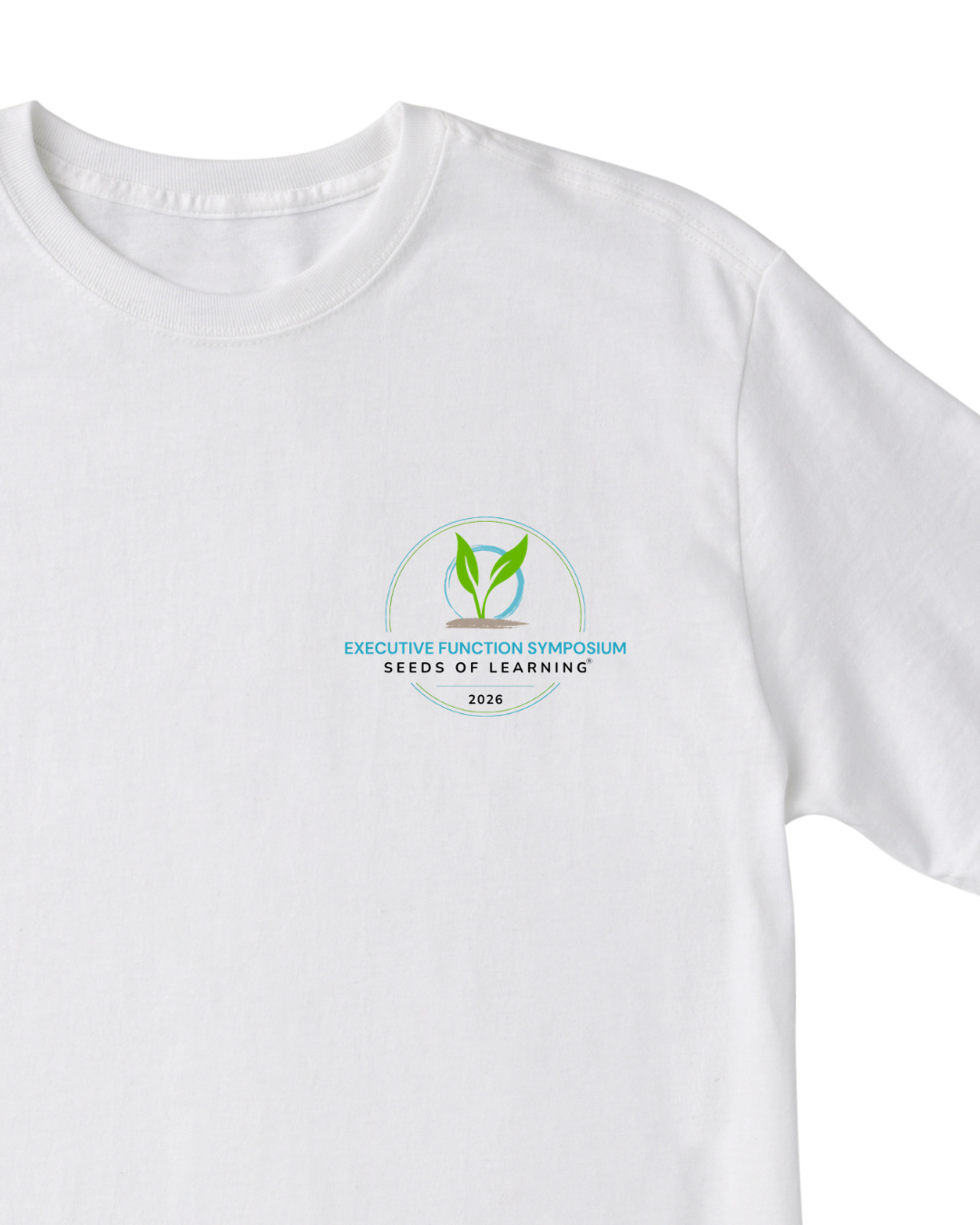 Ask Me About Executive Function Symposium T-Shirt — White