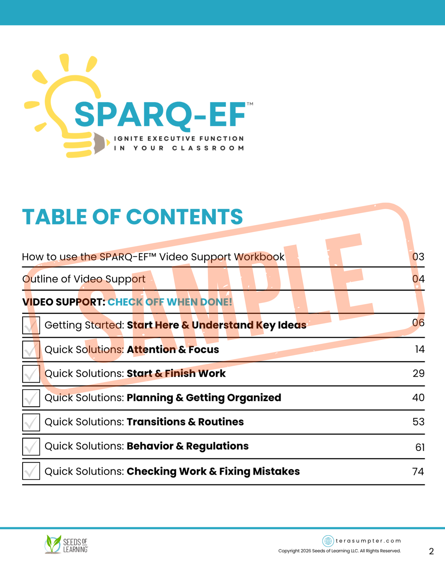 SPARQ-EF™ Early Elementary System (Digital Downloads)