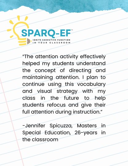 SPARQ-EF™ Phase 1: Fostering Attention Development in Early Elementary Classrooms (Digital Download)