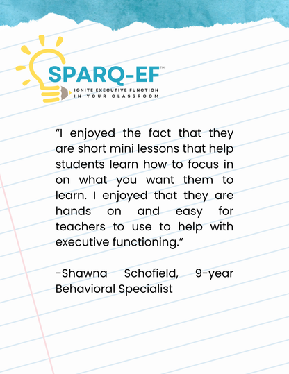 SPARQ-EF™ Phase 3: Regulating Through Tasks in Early Elementary Classrooms (Digital Download)