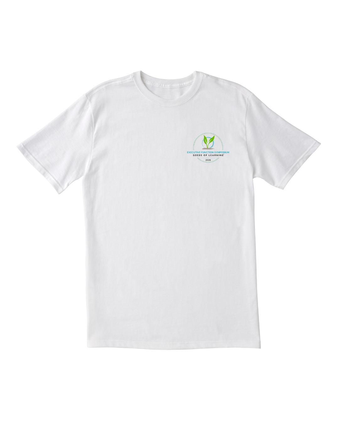 Ask Me About Executive Function Symposium T-Shirt — White