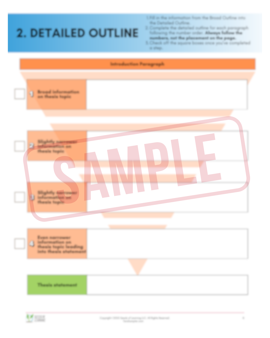 Executive Function Support Tool for Essay Writing Digital Download