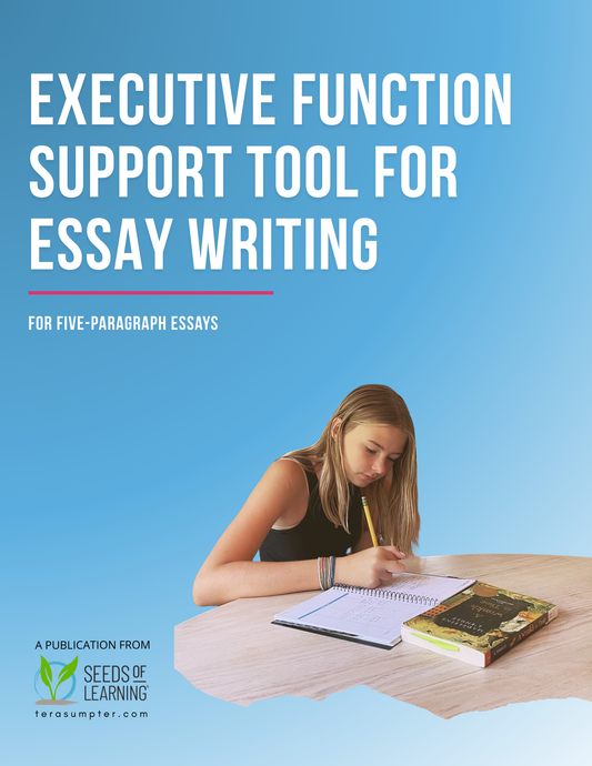 Executive Function Support Tool for Essay Writing Digital Download
