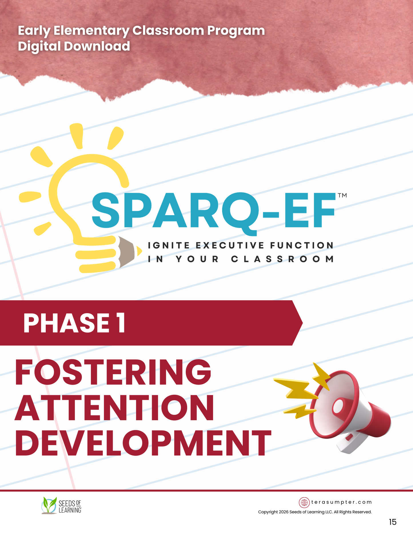 SPARQ-EF™ Phase 1: Fostering Attention Development in Early Elementary Classrooms (Digital Download)