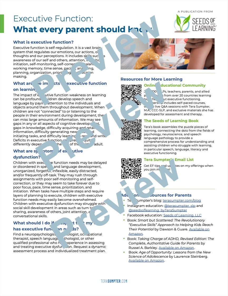 Executive Function Handout.pdf Executive Function Parent Handout Digital Download – Seeds of Learning, LLC