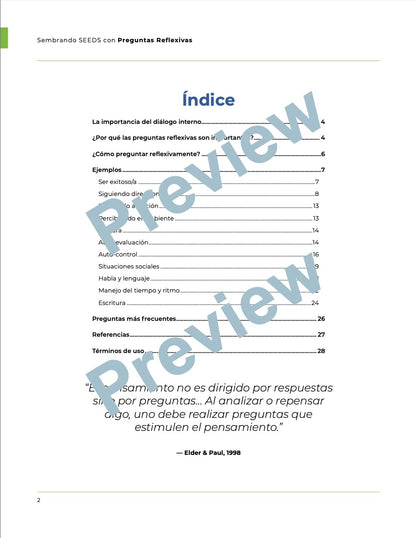 Reflexive Questioning Guide Digital Download